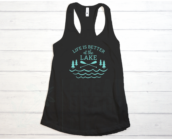 Life is Better at the Lake Racer Back Tank Top